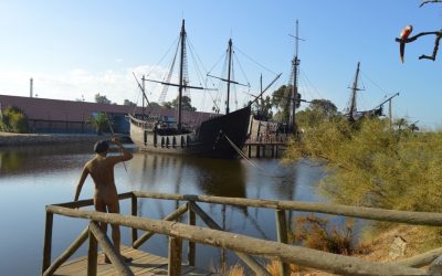 El Muelle de las Carabelas en Palos de la Frontera, Huelva.