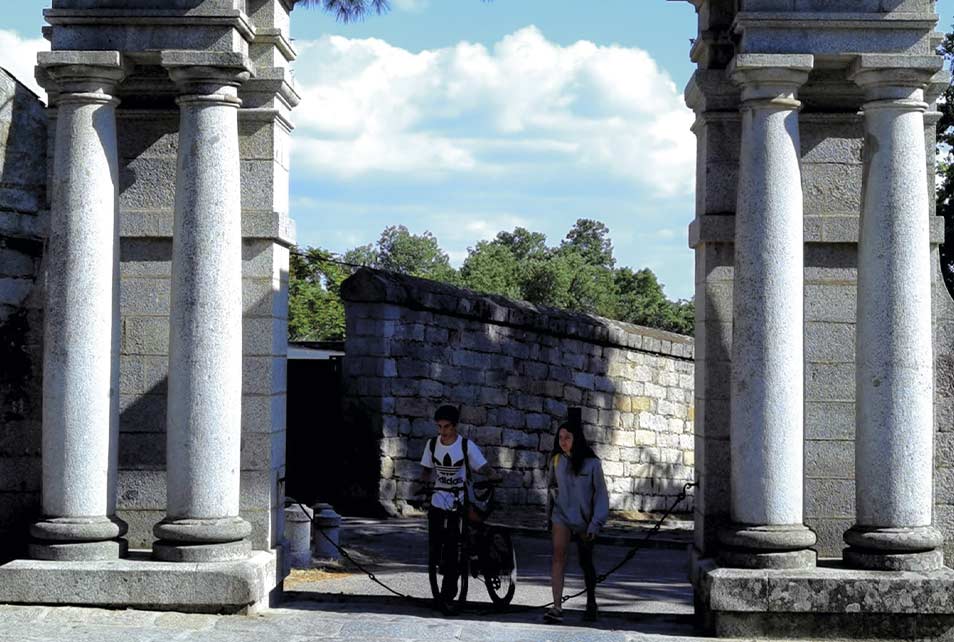 Entrada al Bosque de la Herrería en San Lorenzo de El Escorial (Madrid)