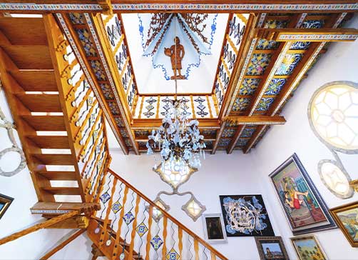 Interior del museo de Moclinejo (Malaga)