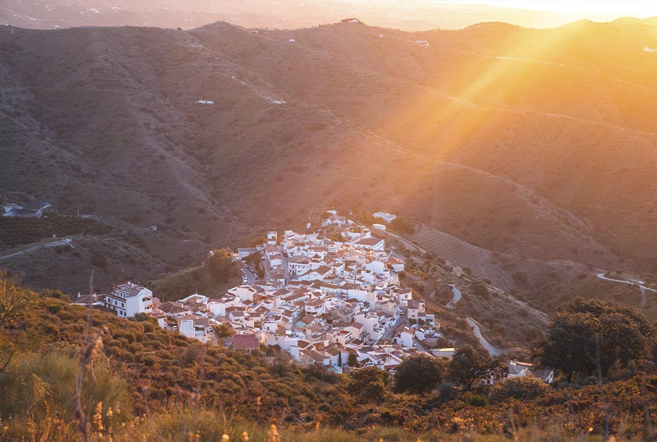 Vistas de Moclinejo en Málaga