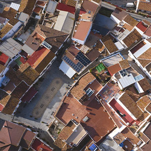 vista de Moclinejo desde arriba