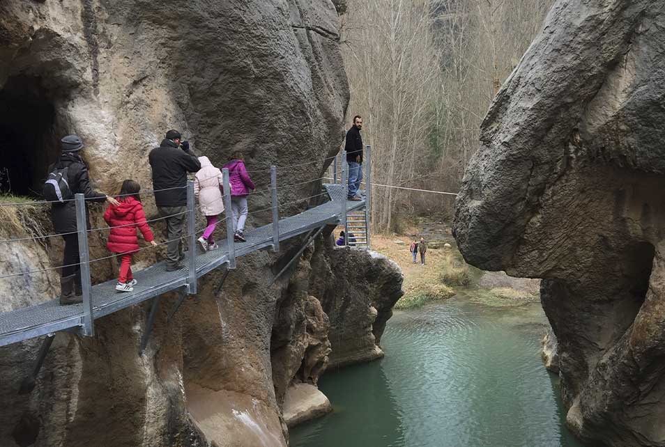 Pasarelas del Guadalope de Aliaga