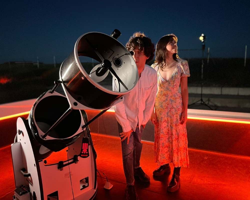 en el observatorio de Tiedra