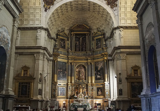 Interior Iglesia Concepcionistas en La Puebla de Montalbán, Toledo