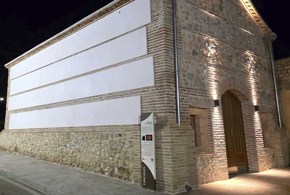 Fachada de la Ermita San Sebastián Tabernas (Almería)