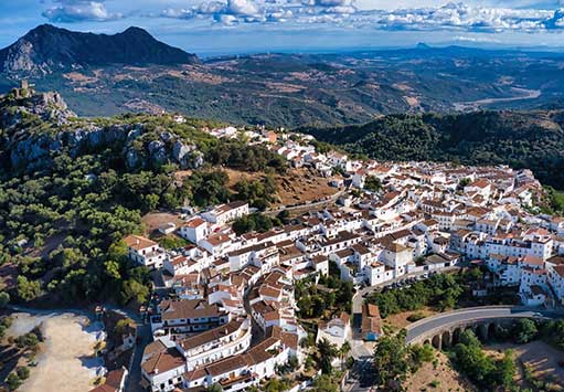 Vista aérea de Gaucín (Málaga)