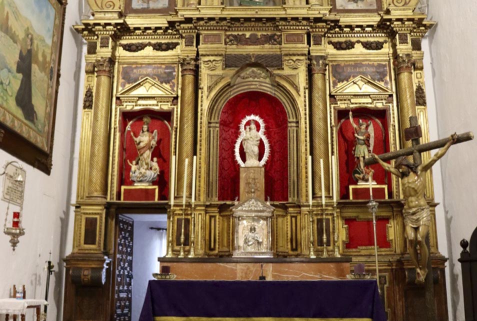 Interior Iglesia de San Sebastián en Gaucín (Málaga)