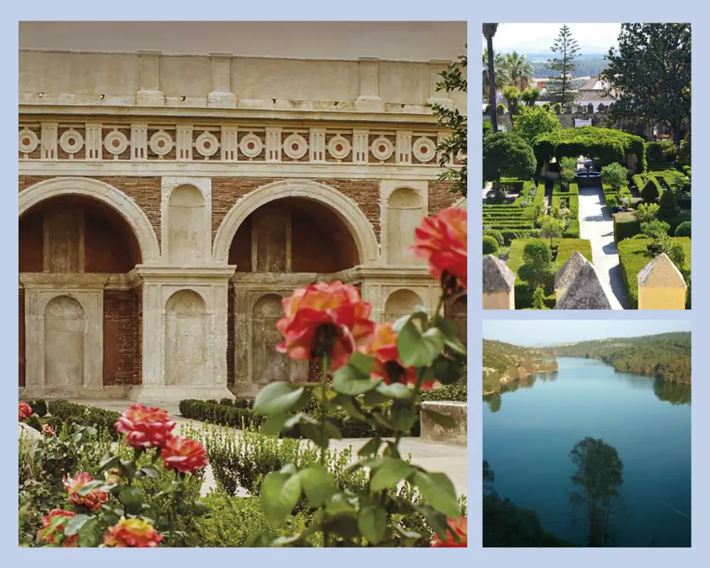 Bornos, Cadiz Bornos, Cádiz. Jardines renacentistas del palacio de los Rivera, embalse y La Logia