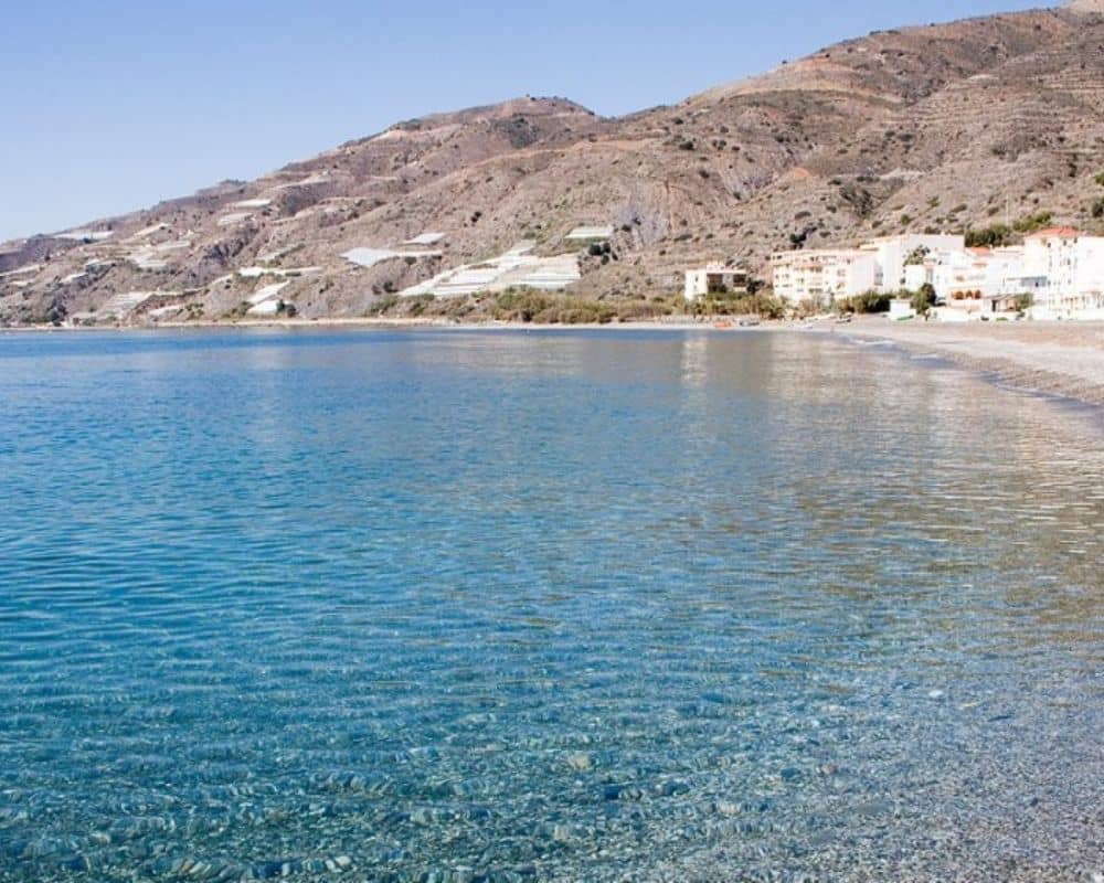 Playa de Melicena, en Sorvilán, Granada 