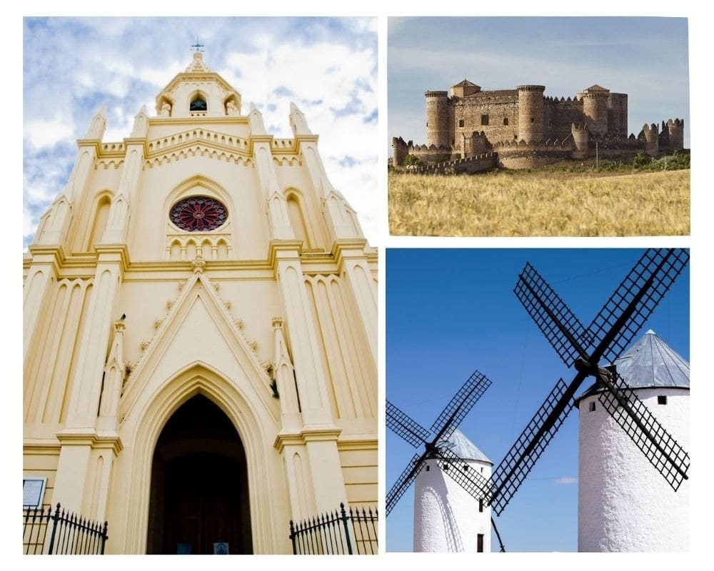 Santuario Virgen de Regla, Molinos Campo de Criptana y Castillo de Belmonte 